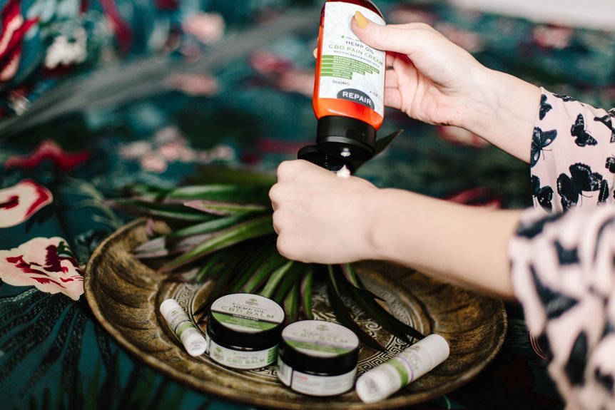 hemp infused natural beauty products